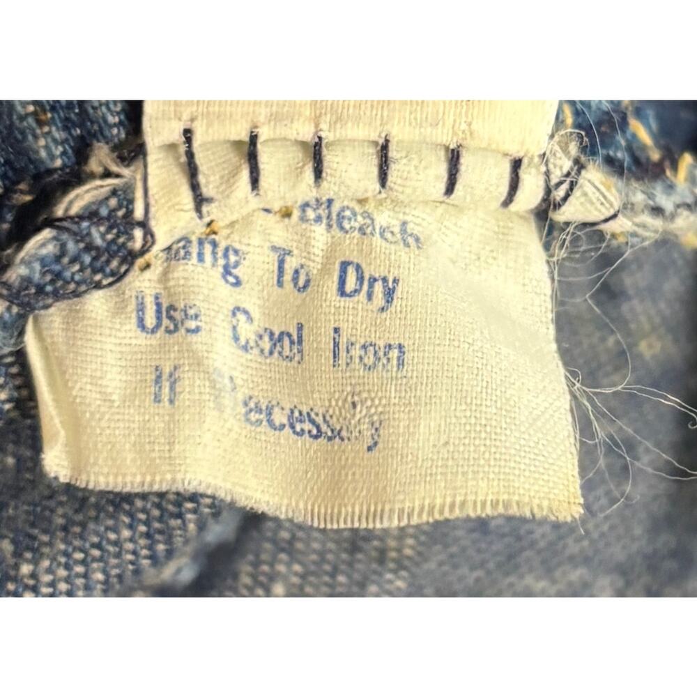 Vintage Sasson Denim Skirt Women Size 5 6 USA Made Elastic Waist A-Line Vintage - Picture 10 of 10